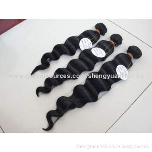2014 Loose Deep Hair Wave Peruvian Hair Weaves, No Tangle and Shedding